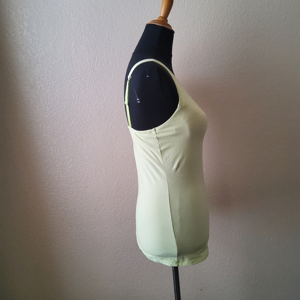 Soft Surroundings Underwire Cami Tank Top Size 36B Green - Picture 2 of 9